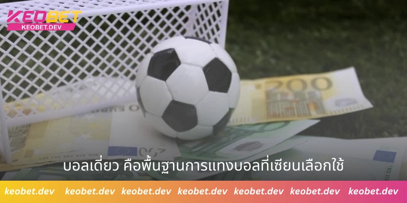 บอลเดี่ยว คือพื้นฐานการแทงบอลที่เซียนเลือกใช้